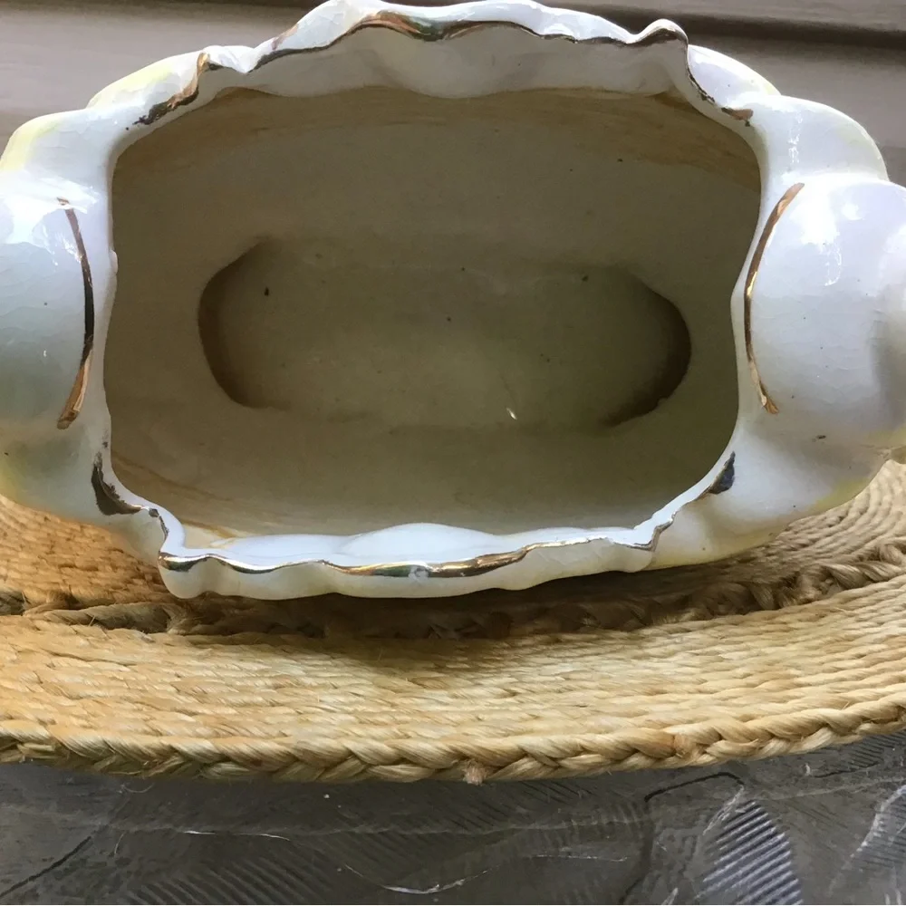 Vintage Floral Ceramic Vase, 40’s or 50’s, possibly McCoy